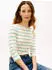 Tommy Hilfiger Boat Neck Three-Quarter Sleeve T-Shirt (WW0WW40589) fine stp calico/courtside green