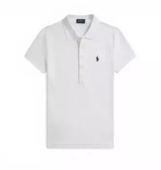 Polo Ralph Lauren Slim-Fit Stretch-Poloshirt (211B18200) wei&szlig;