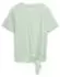 Tom Tailor Denim T-Shirt mit Knoten-Detail (1051788003) hellgrün/offwhite