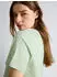 Tom Tailor Denim T-Shirt mit Knoten-Detail (1051788003) hellgrün/offwhite