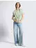 Tom Tailor Denim T-Shirt mit Knoten-Detail (1051788003) hellgrün/offwhite