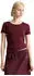 Marc O'Polo T-Shirt loose (89390924) dunkelrot/creme