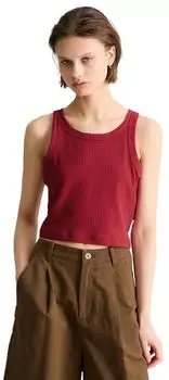 Marc O'Polo Ripp-Jersey-Top Regular (5000010006) vivid cherry