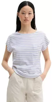 Marc O'Polo Gestreiftes T-Shirt Regular (70597351) hellblau/wei&szlig;