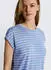 Tom Tailor Denim T-Shirt mit Knoten-Detail (1040186) hellblau/schwarz/weiß