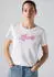 Levi's The Perfect Graphic Tee (17369) lse_large batwing- pink logo bright white