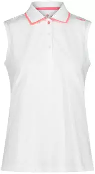 CMP Women's Polo Sleeveless (31T5076) bianco