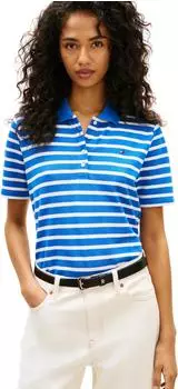 Tommy Hilfiger 1985 Regular Fit Pique Polo Shirt (WW0WW43224) blau