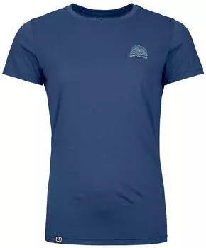 Ortovox Women's 120 Cool Tec Mountain Stripe T-Shirt bluenunatak