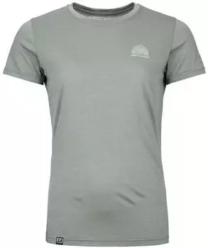 Ortovox Women's 120 Cool Tec Mountain Stripe T-Shirt greensage