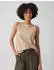 Opus Top Ribbed Ipoma Slit golden beige