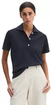 Marc O'Polo Geripptes Poloshirt Slim (53654103) deep night blau