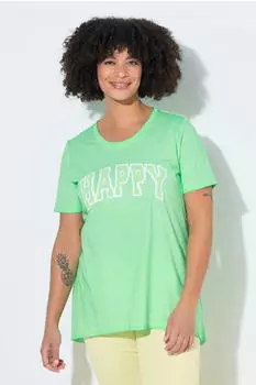 Angel of Style T-Shirt Comfort Fit Oil Washed mint/weiß