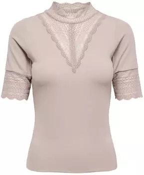 Only ONLTILDE HIGHNECK S/S TOP JRS NOOS Spitzentop (15335353) etherea