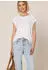 Street One Shirt mit Rundhals und Blumen-Stickerei (F325338) weiß
