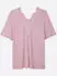 Sheego Spitzenshirt mit beidseitigem, tiefem V-Ausschnitt (219730) rosé