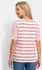 GOLDNER Streifenshirt aus softer Baumwollmischung rosé/weiß