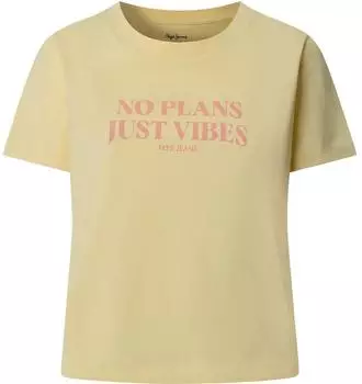 Pepe Jeans Cleo Kurzarm-T-Shirt vanilla beige