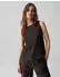 Opus Top Ribbed Ipoma Slit dunkelbraun