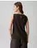 Opus Top Ribbed Ipoma Slit dunkelbraun