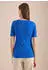 Cecil Basic T-Shirt mit Rundhals in Unifarbe (B317516) surf blue