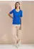 Cecil Basic T-Shirt mit Rundhals in Unifarbe (B317516) surf blue