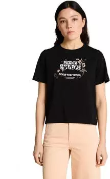Tom Tailor Denim T-Shirt mit Stickerei, Loose Fit (1050515) schwarz