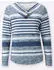 Witt Weiden V-Shirt jeansblau-ecru-bedruckt