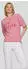 Rabe Rundhalsshirt im Streifen-Look mit Glitzer-Druck (81949033) koralle