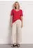 Street One T-Shirt mit V-Ausschnitt in lockerer Passform (A325250) salsa rot