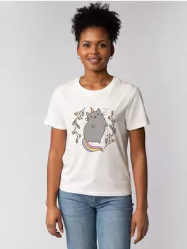 watapparel Unicorn Cat T-Shirt off white