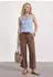 Street One Silk-Look Top mit Wasserfall-Ausschnitt Blau (A32541117501)