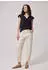 Street One Dropped Shoulder Shirt mit Split Neck Blau (F32548217823)