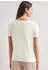 Street One T-Shirt mit Rundhals und Foliendetails Weiß (A32547330108)