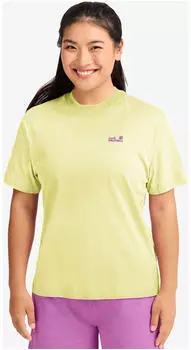 Jack Wolfskin Celebrate THE Paw Original T-Shirt Women T-Shirt aus Bio-Baumwolle Damen multi color PAW daisy (A65913_T0410)