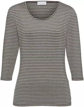Peter Hahn Rundhals-Shirt 3/4-Arm braun (875112)
