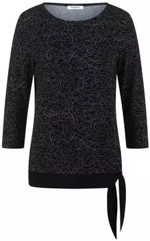 Peter Hahn Rundhals-Shirt 3/4-Arm schwarz (125523)