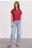 Street One Dropped Shoulder Shirt mit Strukturmix Rot (A32545617504)