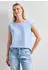 Street One Shirt mit Rundhals und Rippdetails Blau (A32545117501)