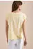 Cecil Rundhalsshirt mit Raffung (B325280) buttermilk yellow
