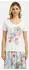 Milano Italy Rundhals T-Shirt (62-5123-8673) offwhite