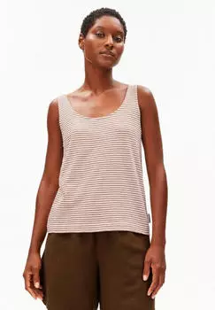 armedangels MINAAMI LITA Regular Fit Top oatmilk-cinnamon dust