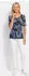 GOLDNER Viskoseshirt mit Palmenprint royalblau/grau/schwarz/gemustert