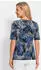 GOLDNER Viskoseshirt mit Palmenprint royalblau/grau/schwarz/gemustert