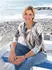 Witt Weiden Rundhals-Shirt mittelblau-camel-bedruckt