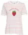 Only ONLKITA S/S TEE JRS NOOS Regular Fit T-Shirt (15376268) cloud dancer stripes:rosy touch/sequin strawberry