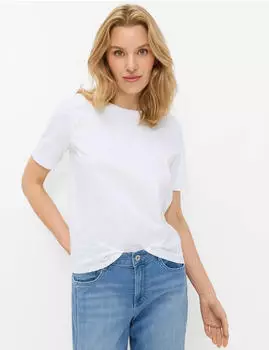 BRAX CIRA S Kurzarmshirt offwhite