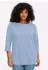 Sheego 3/4-Arm-Shirt Rundhalsausschnitt (28681605) eisblau