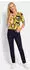 GOLDNER Shirt mit Ornament-Muster gelb/grau/schwarz