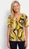 GOLDNER Shirt mit Ornament-Muster gelb/grau/schwarz